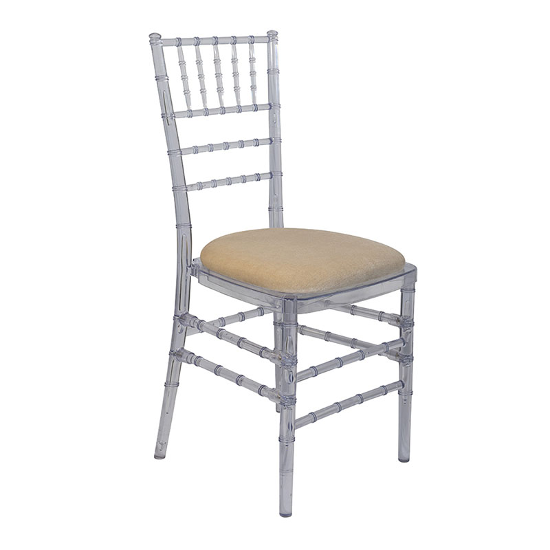 Ghost Chiavari Chair with Ivory Berwick Seat Pad-14-Rosetone