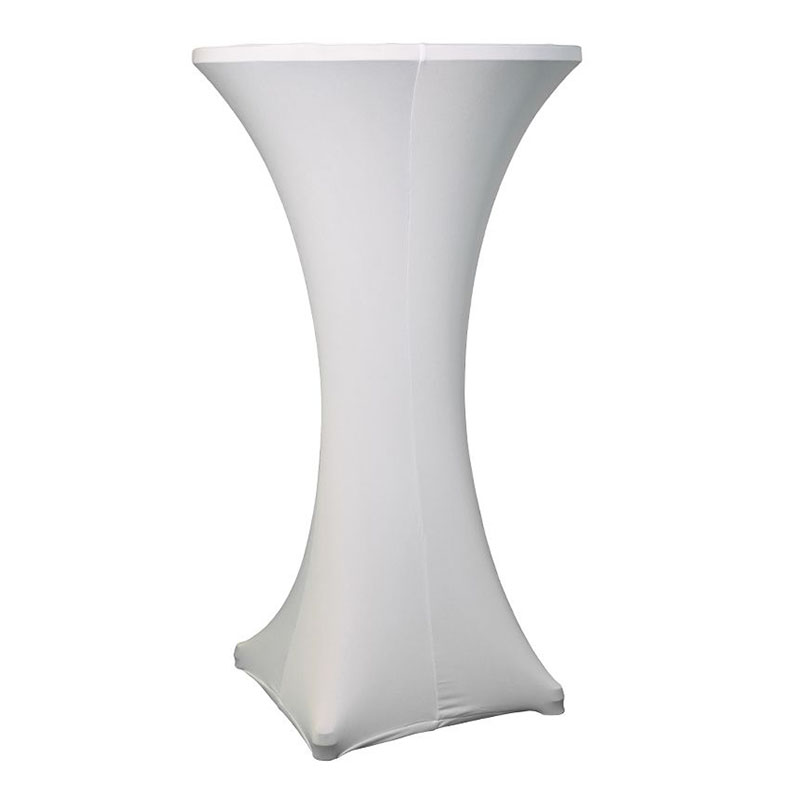 Aluminium Poseur Table Covers White 1 - Rosetone