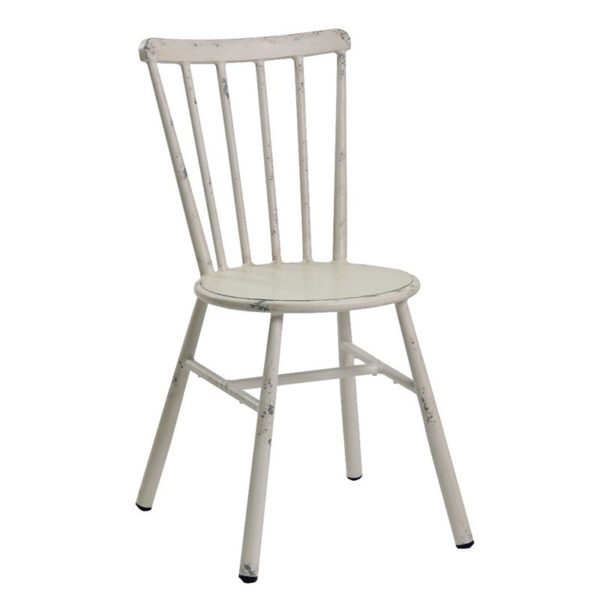 Cuffley Stackable Chair Vintage White 2 - Rosetone