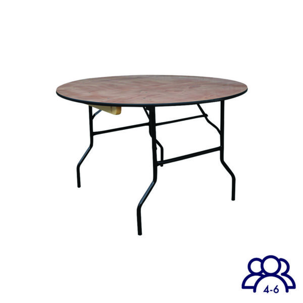 Round Folding Table 4ft 3 - Rosetone