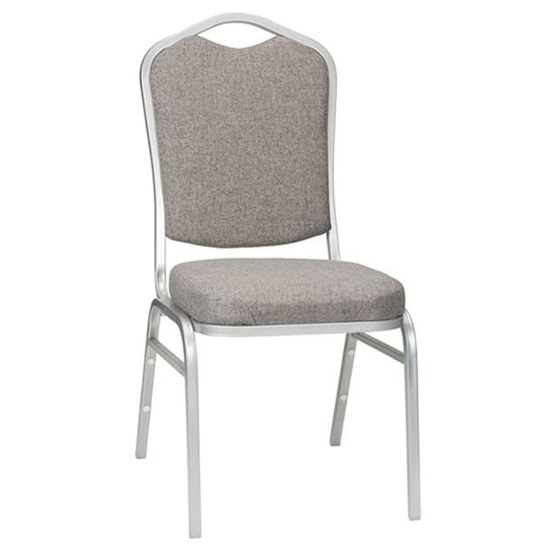 Stacking Aluminium Chair Charcoal Silver 1 - Rosetone