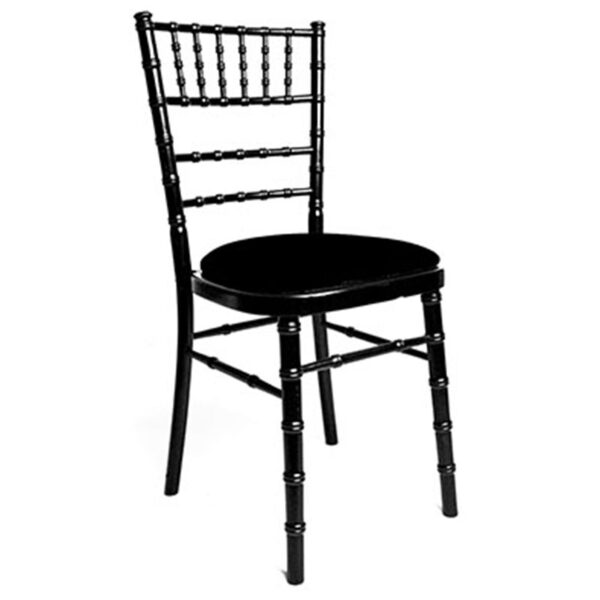 Black Chiavari Chair for Hire Rosetone