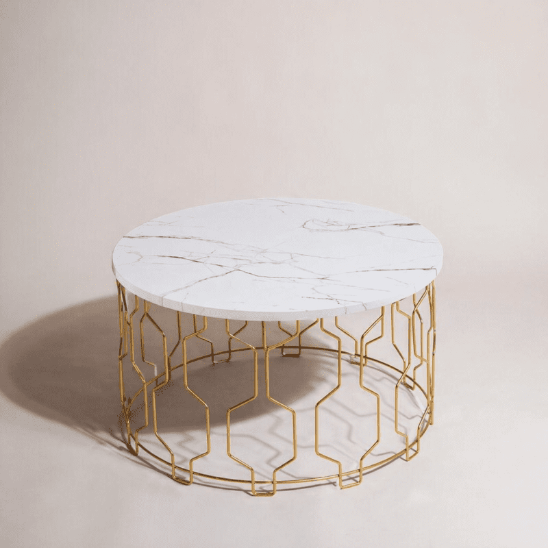 White Marble Coffee Table Hire