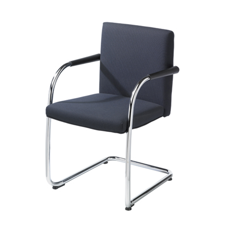 Blue Black Cantilever Meeting Chair City Furniture Hire